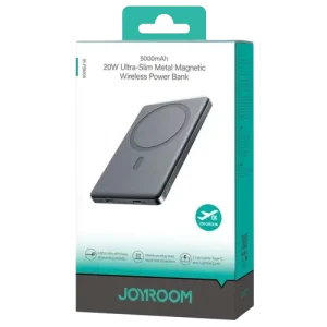 Baterie Externa Wireless, Joyroom (PBM08) 20W, 1xUSB-C, 1xUSB, PD, QC3.0, Ultra Subtire