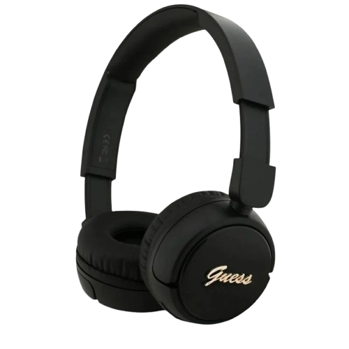 Casti Guess Metal Logo Script Negru - Image 2